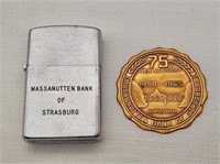 Strasburg VA Massanutten Bank Lighter +