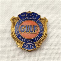 1939 Gulf Oil Merit Award Pin