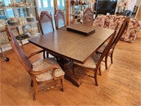 SWATHMORE TABLE AND 8 CHAIRS