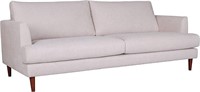 Rivet Canton Deep Sofa Couch, 88.6"W, White