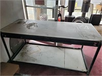 Two Level Metal Work Table