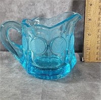 FOSTORIA GLASS BLUE CREAMER