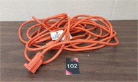 Orange 21 ft extension cord
