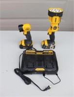 Dewalt 20v Work Lights and DCB102 Dual Charger