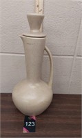 Vintage ceramic pitcher with lid 13" t