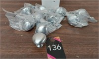 10 silver drawer/ cabinet pulls-