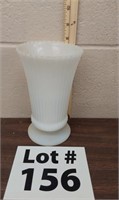 Vintage Milk white ceramic vase 7.5"