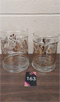 Vintage butterfly and seahorse glassware