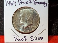 1964 Silver Proof Kennedy Half Dollar
