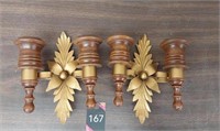 Vintage candle holders wall mount