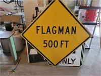 Flagman Sign  4ft