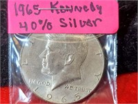 1965 40% Silver Kennedy Half Dollar