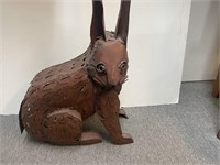 Metal Rabbit Sculpture