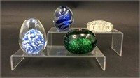 4 Glass Paper weights