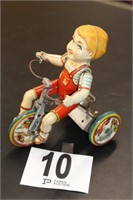 Wind-Up Mechanical Kiddy Cyclist by Unique Art