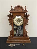 Waterbury Walnut Victorian Shelf Clock