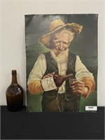 Paul Jones Pure Rye Whiskey Tin Advertising Sign