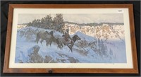 Gary Carter Western Colored Lithograph
