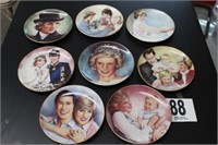 Eight Piece The Princess Diana Plate Collection