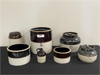 Selection of Two Tone Stoneware - 7 Pieces