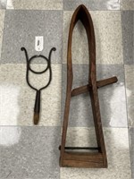 Antique Horse / Cow Lyre Gag & Harness Vice
