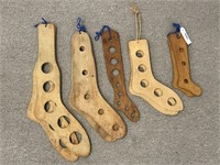 9 Wooden Vintage Sock Stretchers