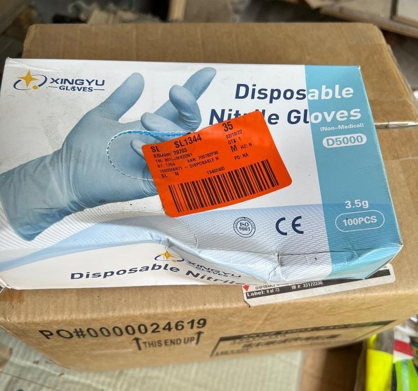 Case of Disposable Gloves Size Large