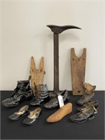 Vintage Leather Shoes, Boot Jacks & Cobblers Tool