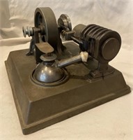Model Steam Engine on Cast Base Vintage.