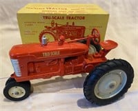 Tru-Scale Toy M Tractor in Yellow Box 1/16 NIB