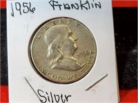 1956 Silver Franklin Half Dollar