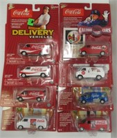 (8) Various Johnny Lightning Coca-Cola delivery