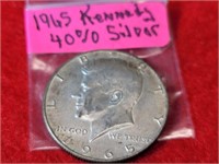 1965 40% Silver Kennedy Half Dollars
