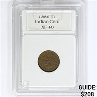 1886 Indian Head Cent Generic XF40 T1