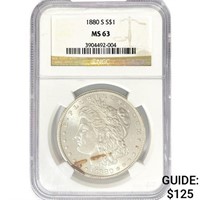 1880-S Morgan Silver Dollar NGC MS63