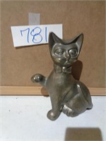 Paw up Fortune Metal Cat Bank Vintage