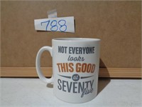 Not Everyone Looks This Good at 75 Coffee Cup