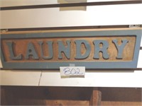 Wood "Laundry Sign" 5 1/2 x 19