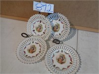 Vintage Schumann Bavarian Dessert Plate Reticulate