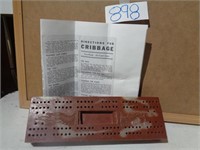 Cribbage Board w/ Dragon Carved in Stone Marble