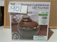 Stacked Cobblestone LED Fountain