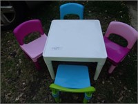 Child's Table  & 4 Chairs