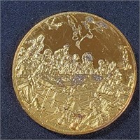 2 Ounce Silver Art Round The Last Supper