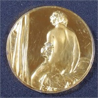 2 Ounce Silver Art Round The Bather