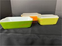 (3) Pyrex Refrigerator Dishes