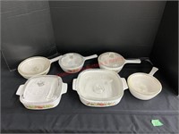 (6) Pieces Corning ware - Spice of Life