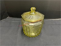 Yellow Experimental Mayfair Cookie Jar (rare)
