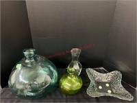 13" & 18" Recycled Vases & 10" Clear Vase