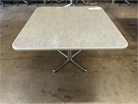 Grey Laminate Chrome Base Lunchroom Table