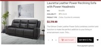 FB50 Lauretta Leather Power Reclining Sofa